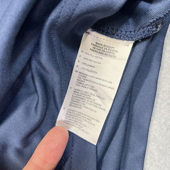 Adidas Golf Polo Shirt Men’s Medium Blue Gray Heather Short Sleeve 027579 - Picture 4 of 9